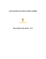 Relazione Bilancio 2015